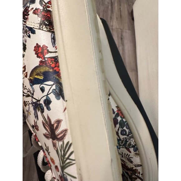 Ecco Kristjana Williams Floral  White Leather Womens Sneakers 40 EU / 9-9.5 US - Picture 8 of 14